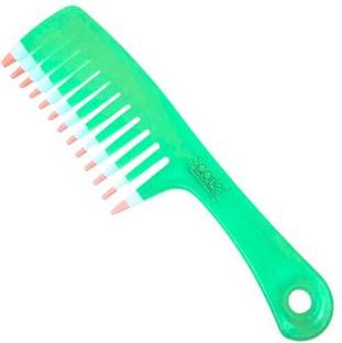 Scarlet Line Professional Plastic Wide Tooth Hair Comb Detangling Handle comb Hairdressing