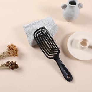 Omidazzle Premium Gradient Black 3D Hair Brush – Detangling & Scalp Massage