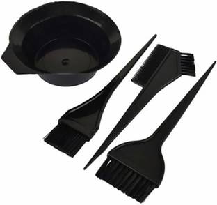 BOXO Hair Colouring Kit For Men And Boys, Salon Dyeing Colouring Tools Mixing Brush Comb Bowl Colouring Brush For Men And Women, Black