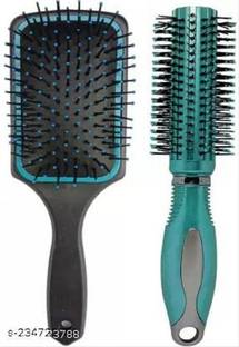 FITBYTE Hair brush Men , Women and Black plastic Paddle comb