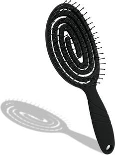 feelhigh Black Organic Detangling Hair Brush for Women, Men & Children