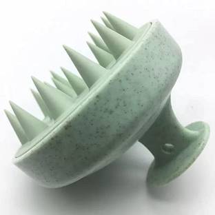 Episkey Scalp Massager Brush With Soft Silicon Bristles For Men & Women | Green-JG 35