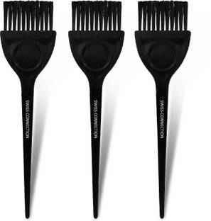 Swiss Connection Hair Dye Brush | Long Handle Color Applicator for Salon Use Pack of 3