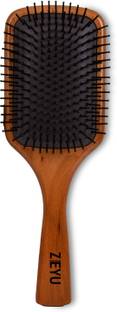 Zeyu Wooden Bamboo Detangling Paddle Hair Brush, Nylon Bristles, Eco-friendly Brush