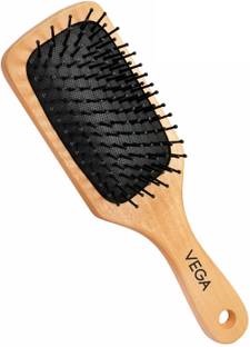 VEGA Premium Wooden Paddle Hair Brush (India's No.1 Hair Brush Brand) Small
