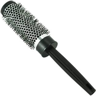 Scarlet Line Professional Large Hot Curling Round Hair Brush For Men And Women, Black and White Color 44 mm