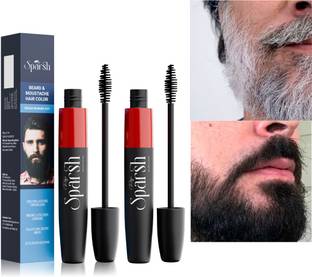 Rubys Sparsh Beard & Moustache Temporary Touchup Hair Color Stick Instant Gray Coverage , Black