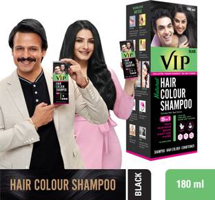VIP Hair Colour Shampoo, 180ml , Black