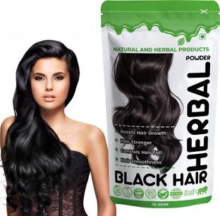 NATURAL AND HERBAL PRODUCTS Black Henna Powder | Black Hair Colour | Herbal Hair Growth & Hair Wash | Dye , Black