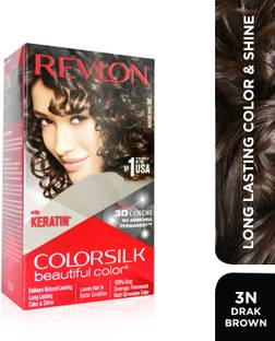 Revlon Colorsilk Hair Color with Keratin , Dark Brown 3N