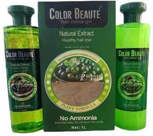 Color Beaute HEALTY FRUIT HAIR GEL COLOR , BLACK