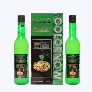 Colornow Fruit Vinegar Hair Color for Men & Women Natural Black,500x2ml_C_174 , Natural Black