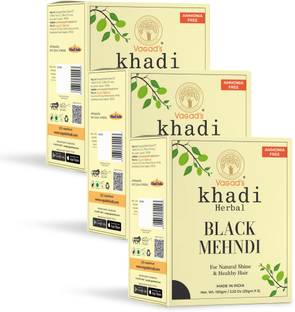 vagad's khadi Mehndi 100% Ammonia Free Henna , Black