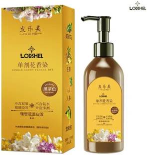 LORSHEL Japanese Hair Dye Shampoo Damage Control Forever , Black