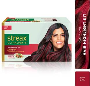 Streax Ultralights Hair Higlighting Kit , Soft Red