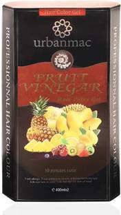 URBANMAC FRUIT VINEGAR EXTRACT GEL BASED HAIR COLOR , NATURAL BLACK