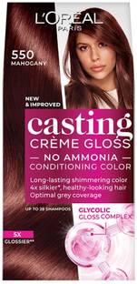 L'Oréal Paris Casting Creme Gloss With Glycolic Gloss Complex , 550 Mahogany