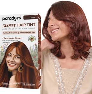 Paradyes No Bleach Glossy Hair Tint, For Natural Black , Cinnamon Brown