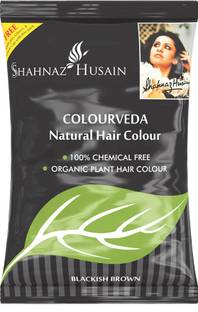 Shahnaz Husain Colourveda Natural Hair Colour |100% Chemical Free | (BLACKISH BROWN) | , Blackish Brown