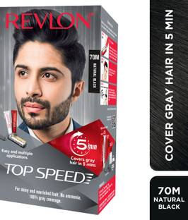 Revlon Top Speed Hair Color Man , Natural Black 70M