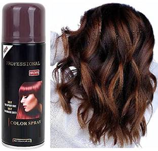 tanvi27 instant hair colour Spray for man and woman , BROWN