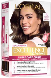 L'Oréal Paris Excellence Creme Hair Color , 5 Light Brown