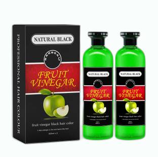 Sarbeau Fruit Vinegar Hair Dye color for Men & Women, Natural Black, 500mlx2_C_068 , Natural Black