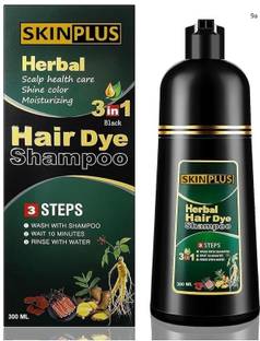 Morbee Herbal 3 in 1 Hair Dye Instant Black Hair Shampoo for Women & Men 500ML , BLACK a9