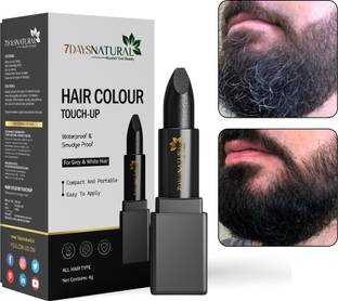 7days natural Instant Hair beard Colour Touch Up Stick - Natural Black Root Touch Up , black