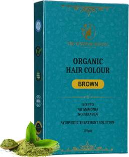 the ayurveda rituals Organic Hair Colour Brown For Women & Men, No PPD Ammonia, Herbal USDA Certified , Natural Brown Hair Colour