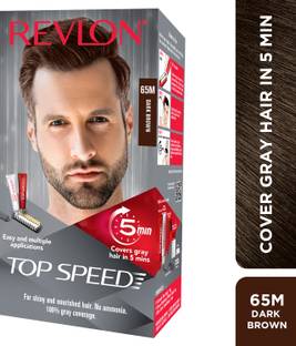 Revlon Top Speed Hair Color Man , Dark Brown 65M