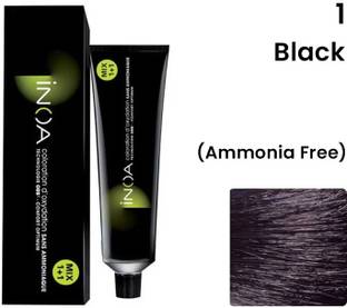 KERASTASE Hair Color No. 1 Black 60ml + 20Vol 6% Developer 90ml , Black