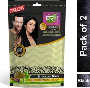 Sterling Naturals Megha Mehandi M1 Black Pack of 2 , Black