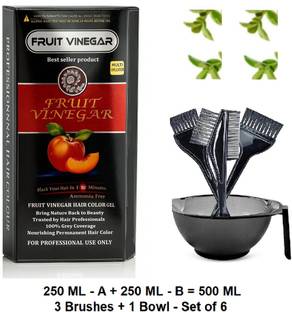 Essensity Fruit Vinegar Ammonia Free 10 Minutes Hair Color Colour Gel -C , Natural ' Black