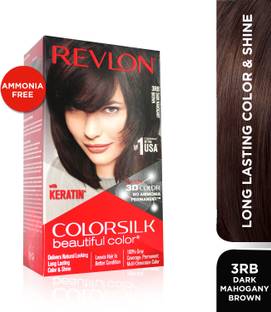 Revlon Colorsilk Hair Color with Keratin , Dark Mahogany brown