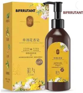BIFRRUTANT Japanese Hair Dye Shampoo Long Lasting Rich Foam Formula with Easy Lather , BLACK