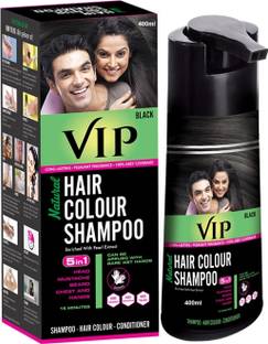 VIP Hair Color Shampoo, 400ml, , BLACK