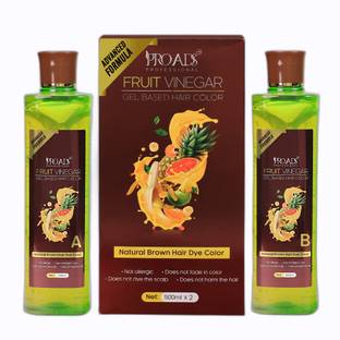 PRO ADS Fruit Vinegar Natural Brown Hair Gel Color 500mlx2_C_035 , Natural Brown
