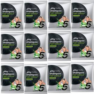 Godrej Expert Natural Black 1 Easy 5 Minute Hair Color Shampoo Based 12X20ml , Multicolor