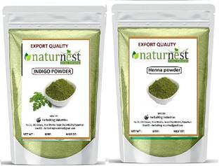 NatureNest Natural Henna And Indigo powder For Natural Hair Colour 100g each = 200gm , Red