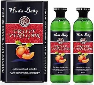 HUDA BABY FRUIT VINEGAR HAIR GEL bottles , BLACK , Natural Black