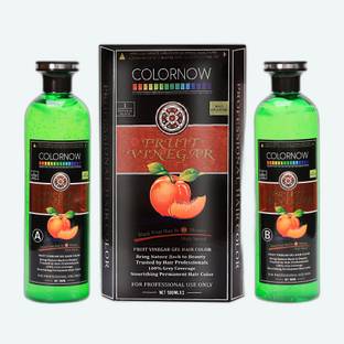 Colornow Fruit Vinegar Natural Black Hair Color for Women & Men, (1000ml)_C_061 , NATURAL BLACK