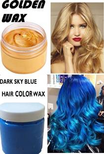 ADJD hair colour for man and woman style your hair , golden, dark sky blue