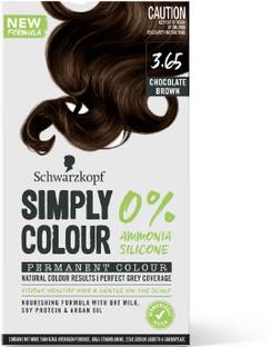 Schwarzkopf Simply Colour Permanent Hair Colour For 100% Grey Coverage-3.65 Chocolate Brown , 3.65 Dark Chocolate