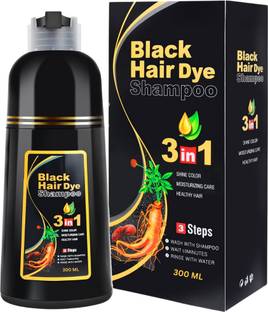 Sonavi Black 3 in 1 Hair dye shampoo for long Lasting Natural hair color , Black