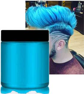 MYEONG Best Instant Temporary Hair Wax Men Or Women Hair Wax , Sky Blue