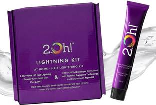 2.Oh! Italian Hair Colour DIY Kit, Hair Bleach + Semi Permanent Color , Clear Gloss