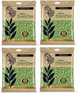 Nisha Nature Mate Henna Based (45g X 4) , Original Black
