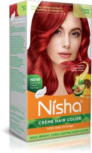 Nisha Creme Hair Color FLAME RED , FLAME RED