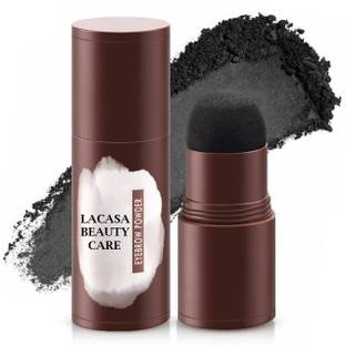 LACASA BEAUTY CARE Hairline Powder Black Non Sticky Quick Cover Hair Line Powder-PI , Black